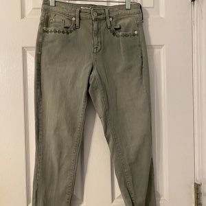 Olive Green Jean Pants